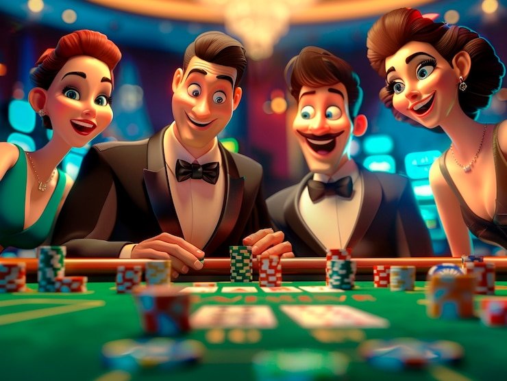 Meja Three Card Poker dengan batas taruhan fleksibel